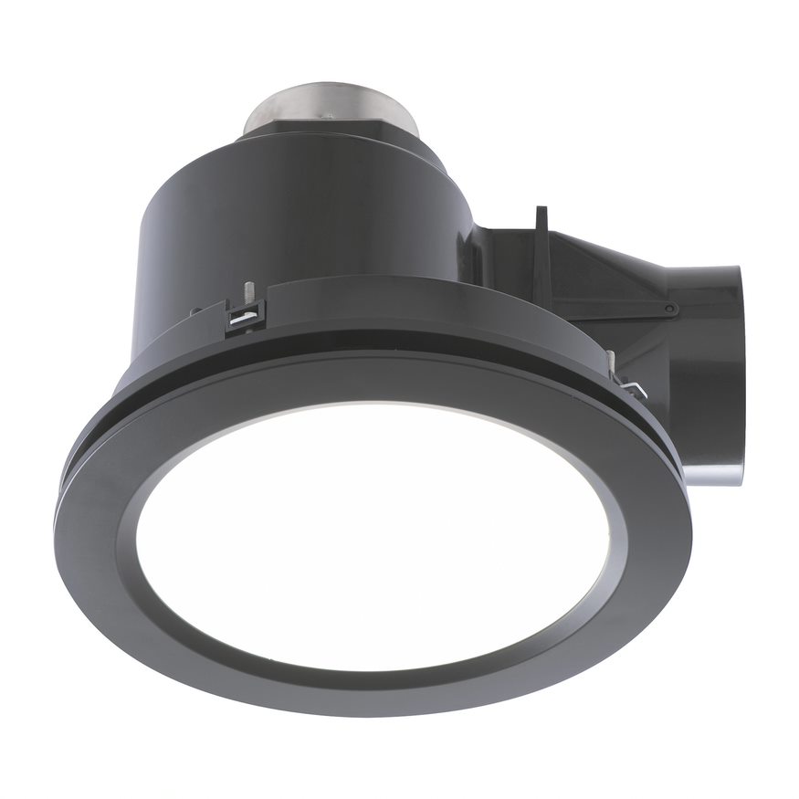 Mercator Revoline White Exhaust Fan & Light BE380ESPBK