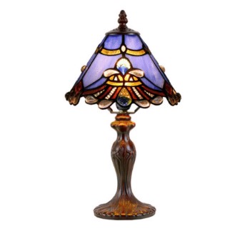 G&G Brothers TL-081072P/311S/2 Benita Periwinkle Cone Table Lamp