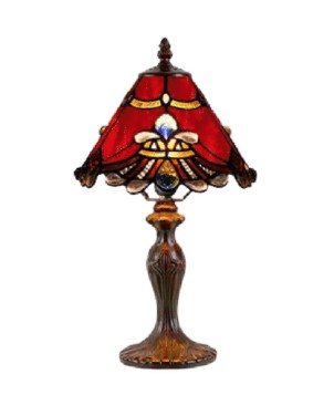 G&G Brothers TL-081072R/311S/2 Benita Red Cone Table Lamp
