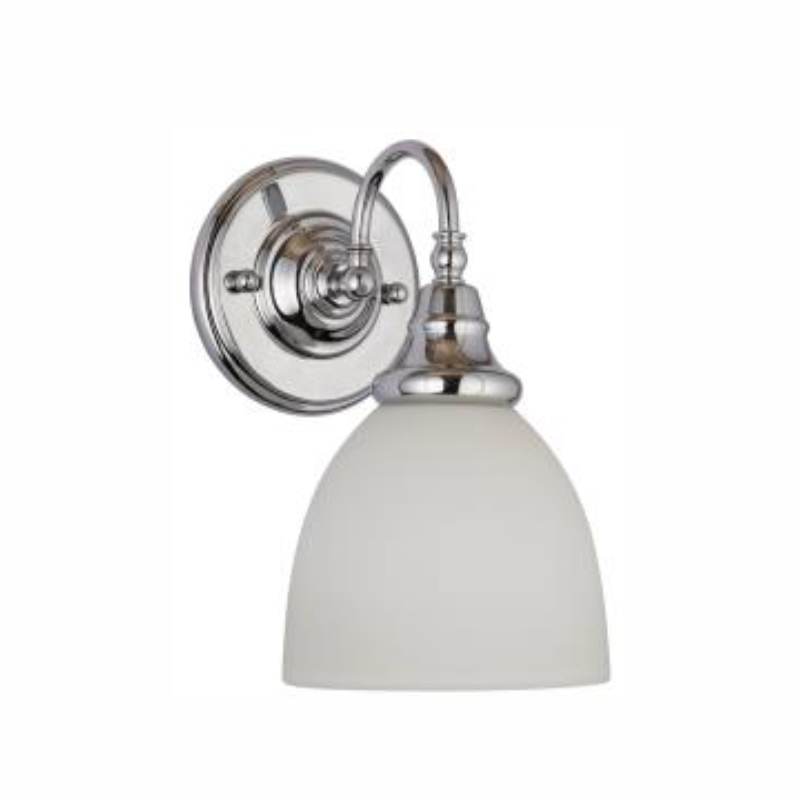 Lode lighting Benson 1 Light Wall Light - Chrome - down