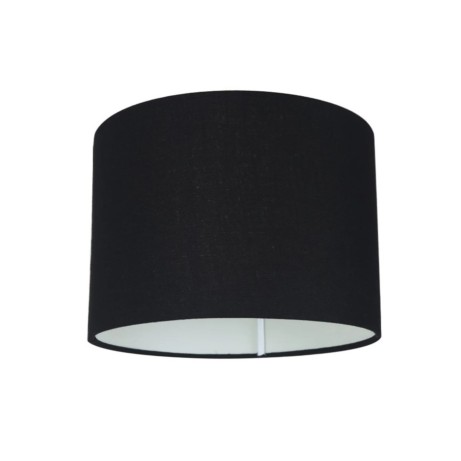 CLA Shade02 Black DIY Batten Fix Drum Shade