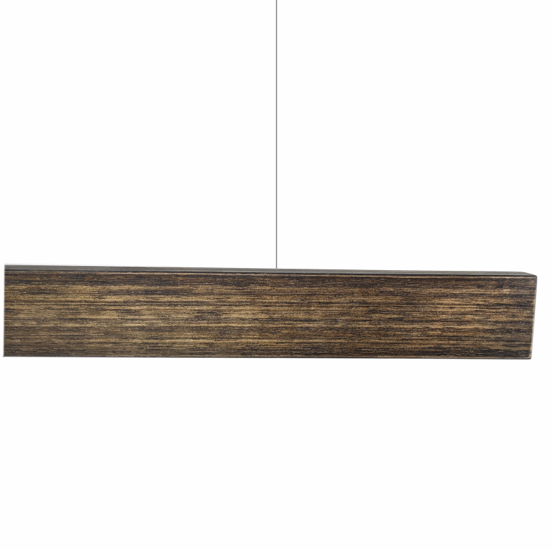 Victorian Ash / Black Japan stain timber LED pendant light 
