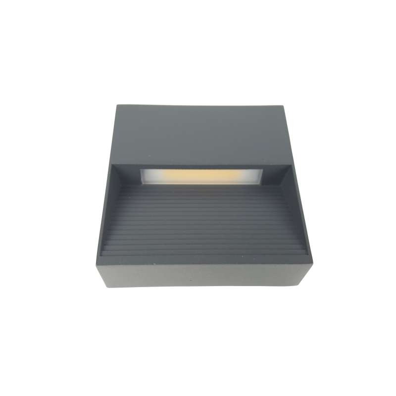 Ailia Imports - Blok 3watt Grey Wall Light - side view