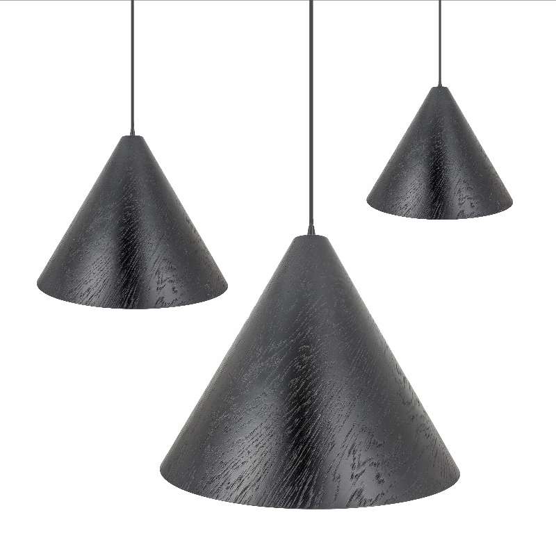 Borneo Timber Pendant lights - Black Group