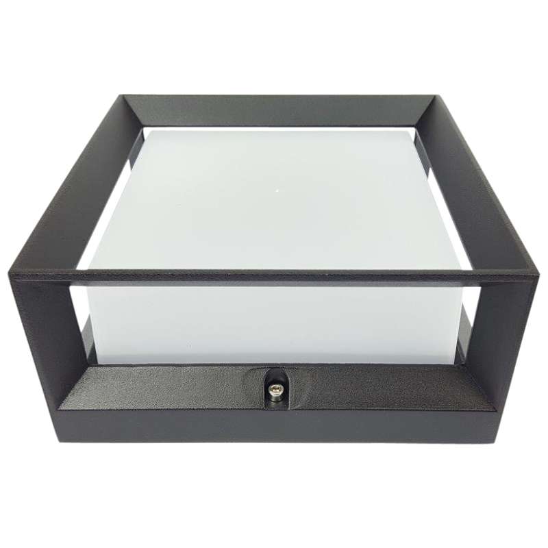 Bowen Square Wall Light - Black - side