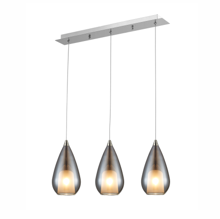 AP-1119-SMK - Briana 3 Light Bar - Smoke Glass