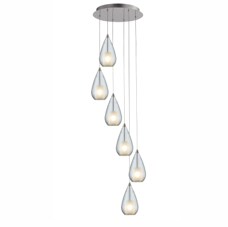 Ailia Imports Briana 6LT Clear Cord Drop