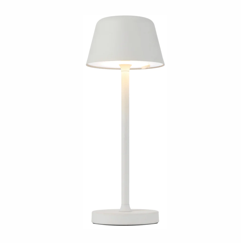 Telbix Briana Rechargeable Desk Lamp - Matt White