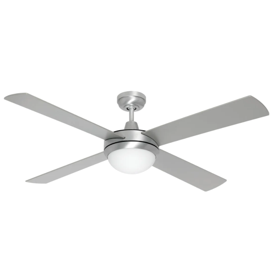 Mercator Lighting Caprice 52" Silver Ceiling Fan with Light