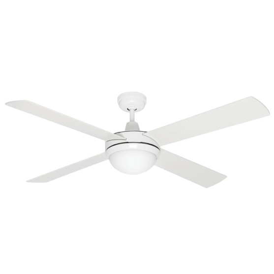 Mercator Lighting Caprice 52" White Ceiling Fan with Light