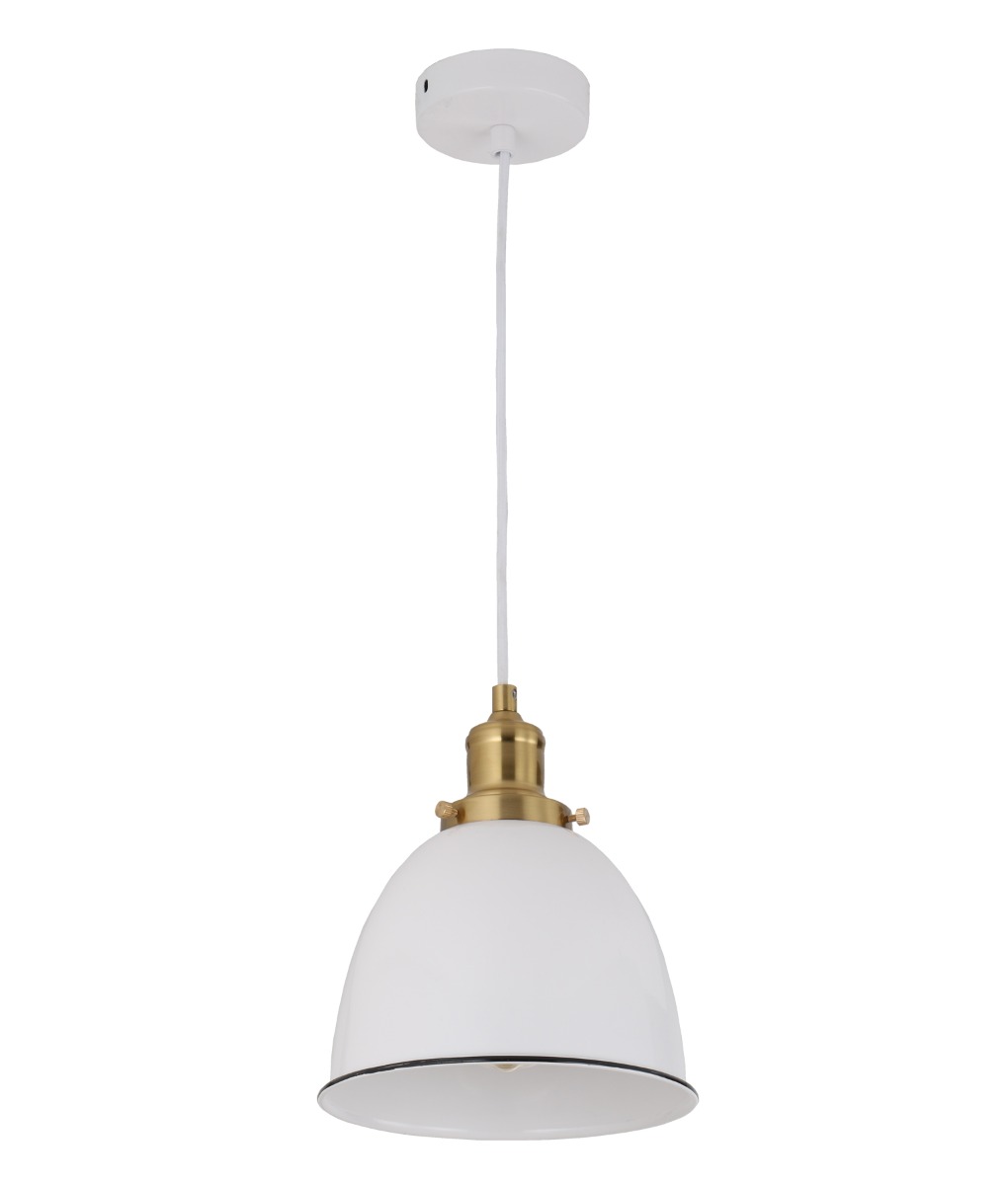 CLA Lighting - Cerema 1 Dome White 1 Light pendant light
