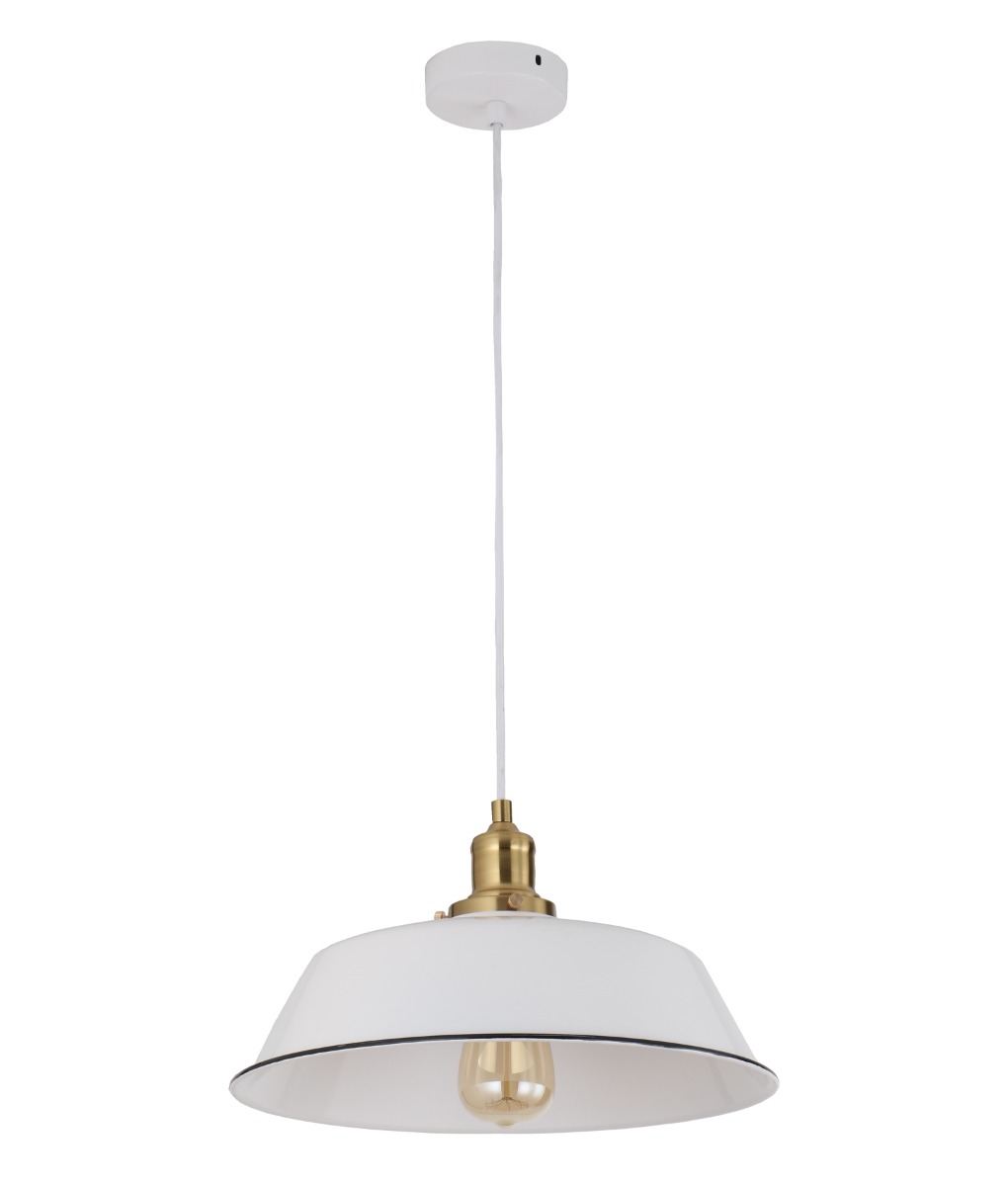 CLA Lighting Cerema 2 White 1 Light pendant light