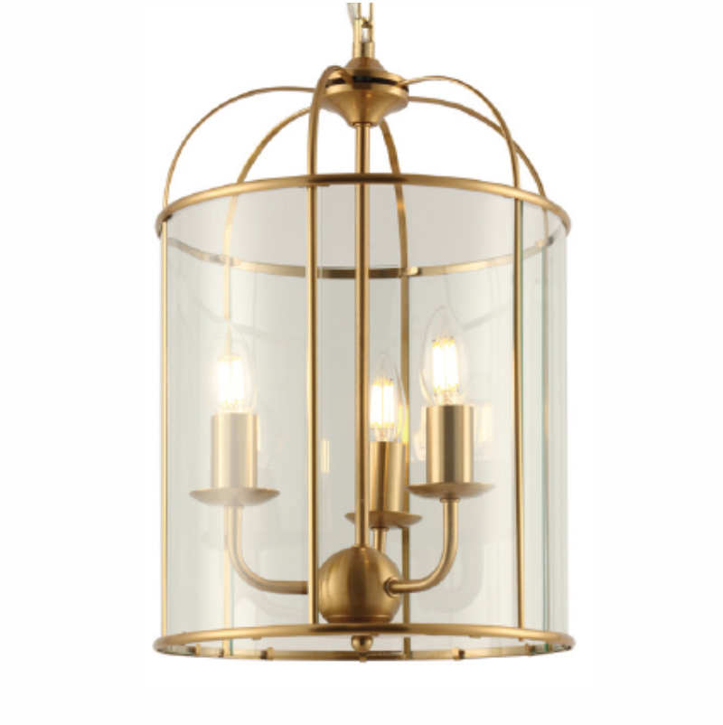 Cougar Lighting Gold Clovelly 3LT Pendant - Close
