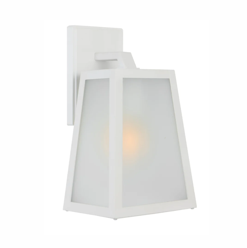 Telbix Cosca 180 Exterior Wall Light - Ivory / Frost Glass