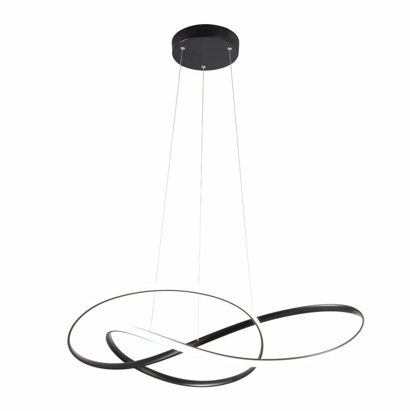 Ailia Imports - Darter Matt Black LED Pendant Light - 3000K Warm White