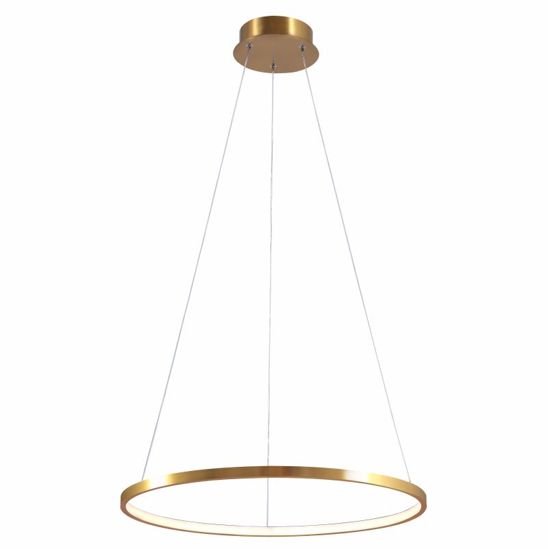 Ailia Imports Brushed Brass LED Pendant Light - 2 sizes