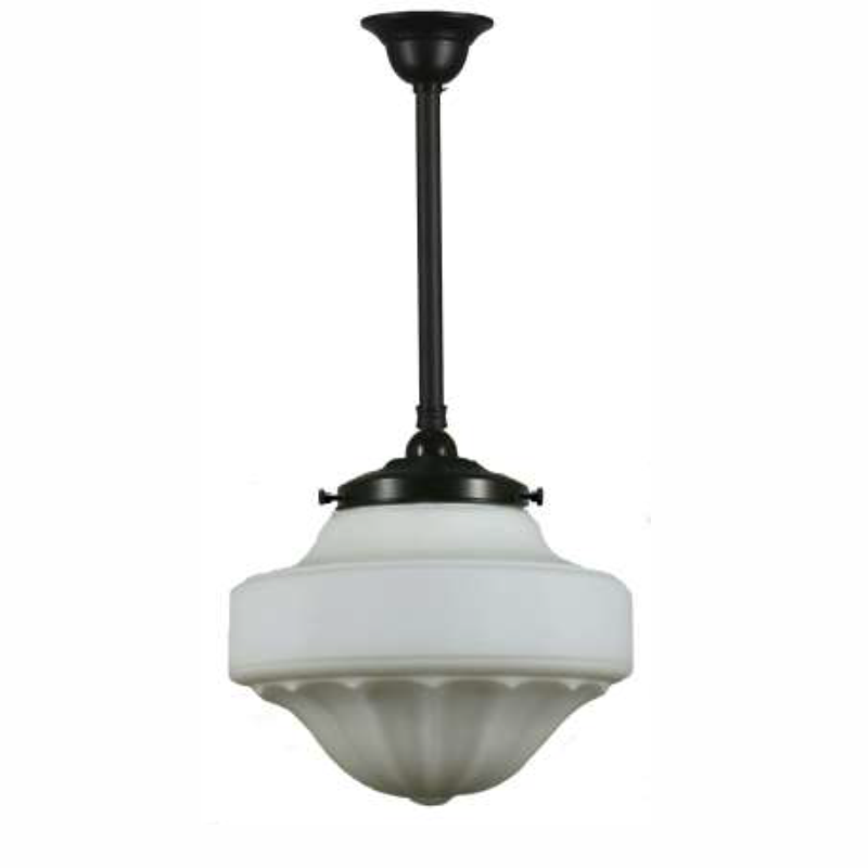 Lode Derby 13inch Opal glass on 3/4in Patina rod set