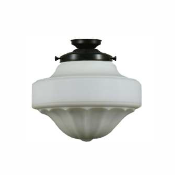 Lode - Derby 13inch Opal Matt Glass DIY Fitting - Patina