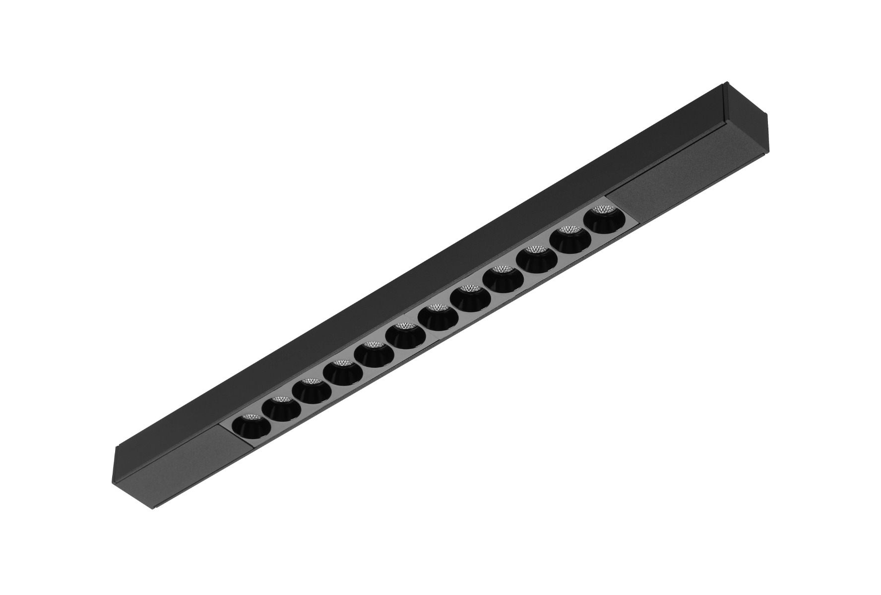 Magnetic Track Linear DOT LED Battens - 300mm, 500mm Lengths - Black and White