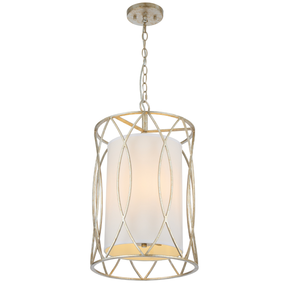 Telbix Lighting Dover33 3LT Pendant Silver ON
