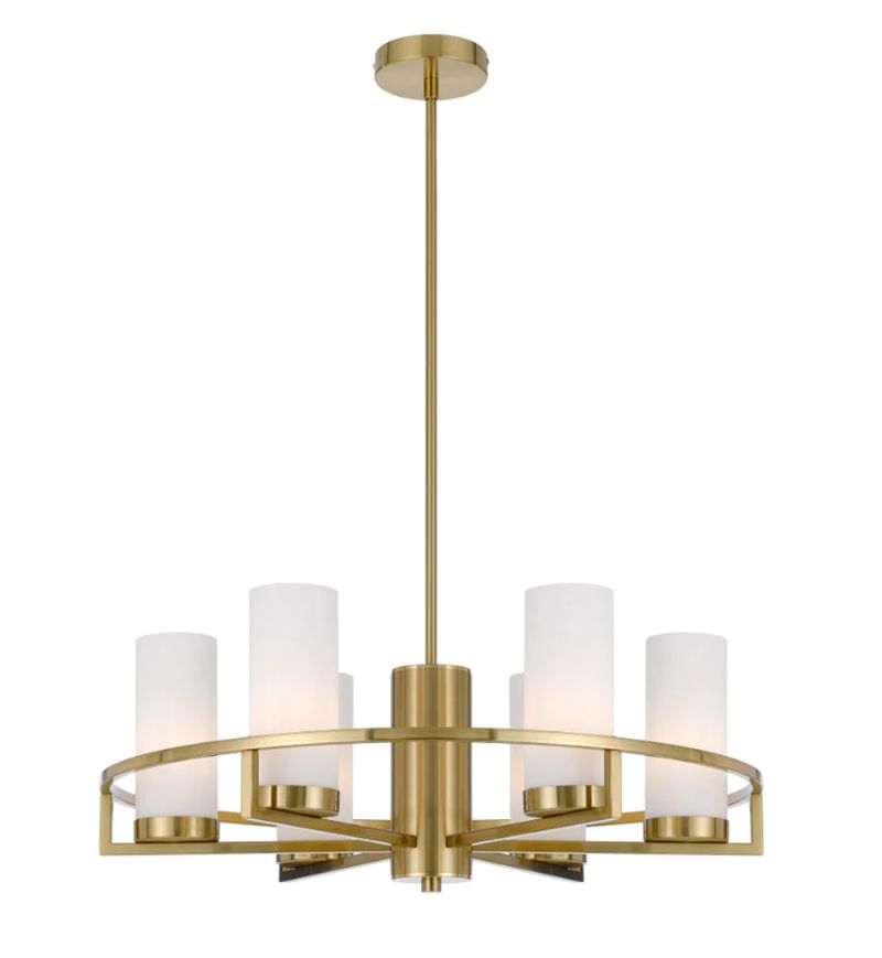 Telbix Eamon 6 light Matt Brass Pendant Light