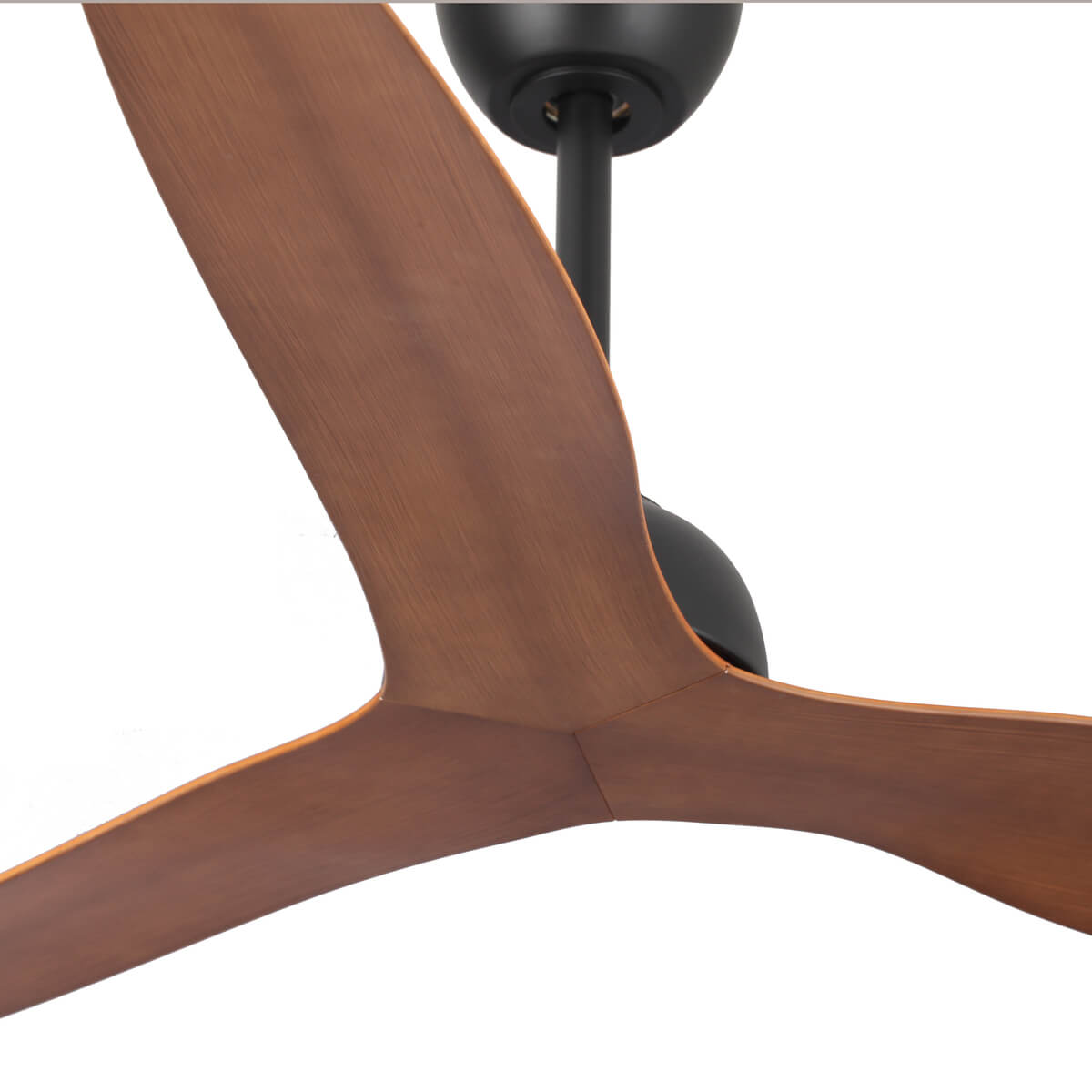 Fanco Eco Style 52inch Ceiling Fan - Black / Koa closeup