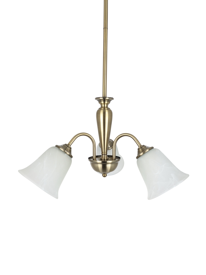 Ailia Imports - Evie 3 light  Antique Brass pendant lights
