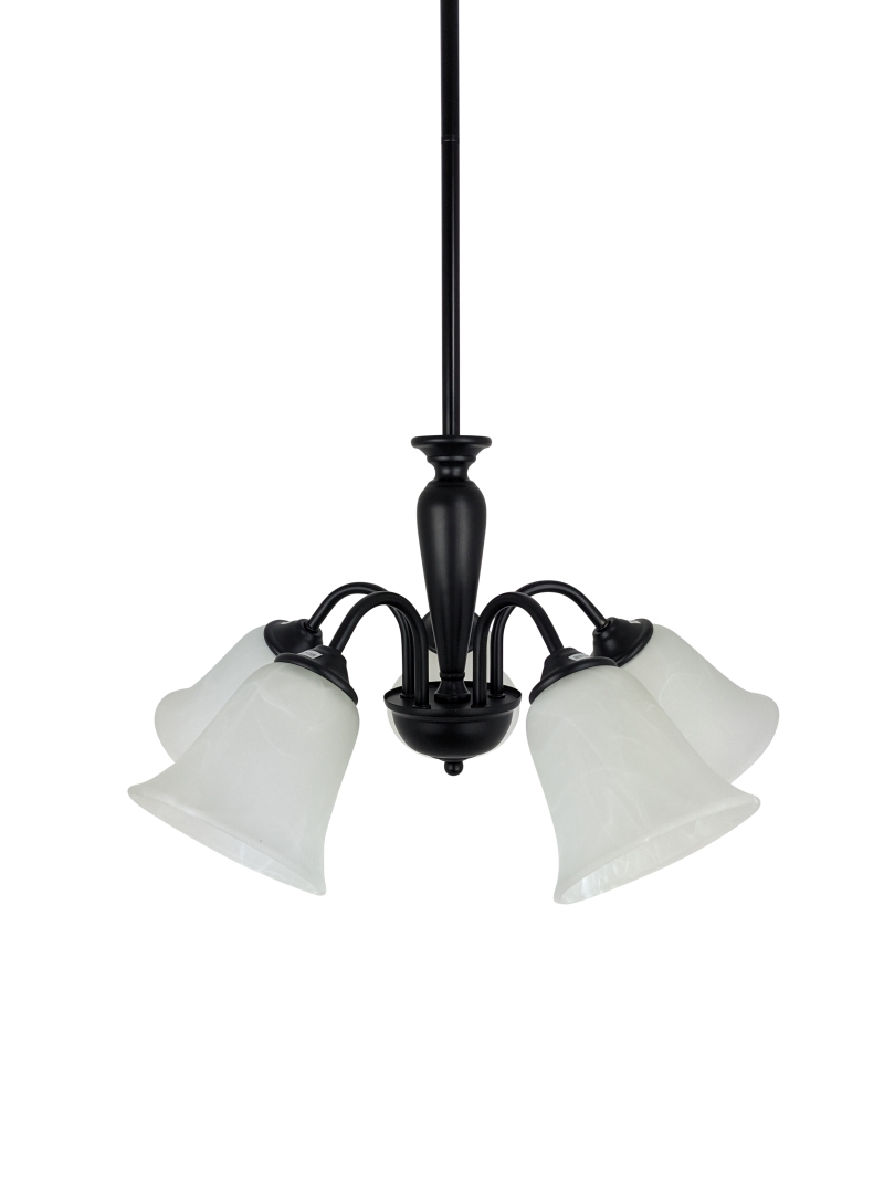 Ailia Imports - Evie 5 light matt black pendant lights