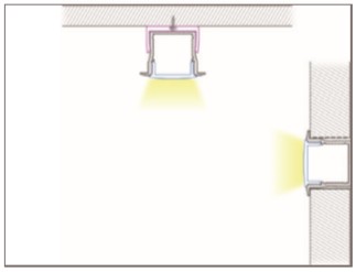 EXT-003 LED Extrusion Recessed Install