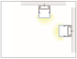 EXT-011 Aluminium LED Extrusion install
