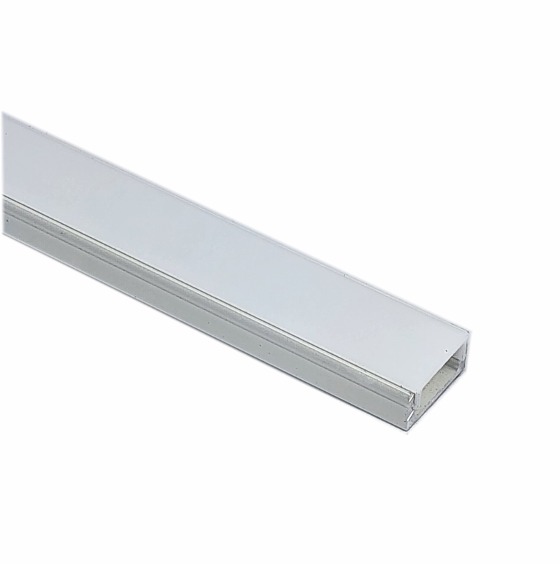 EXT-002 Surface mounted Aluminium Extrusion - White / Opal 2