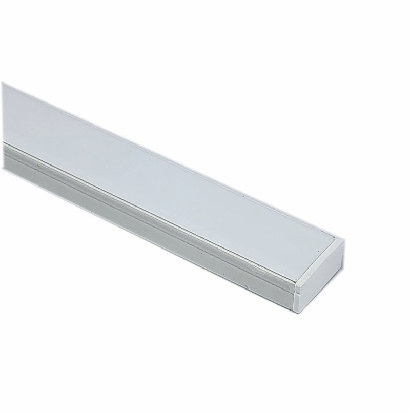 EXT-002 Surface mounted Aluminium Extrusion - White / Opal