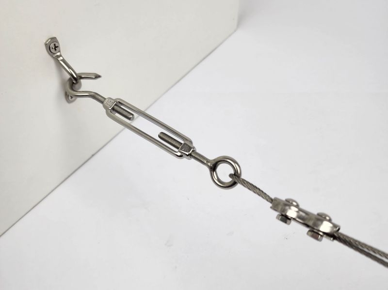 Lumenesk Festoon Suspension wire kit - Turnbuckle - eye strap