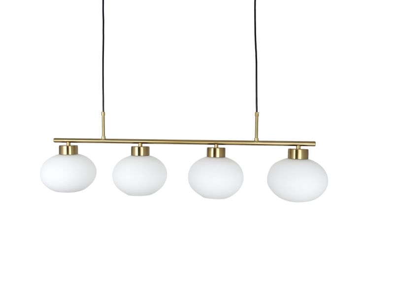 Ailia Imports Faris 4 Light Brass Bar Pendant Light