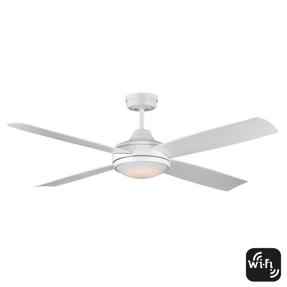 Mercator IKUU Smart ceiling Fan  Anova with Light kit FC1148WHWIFI White