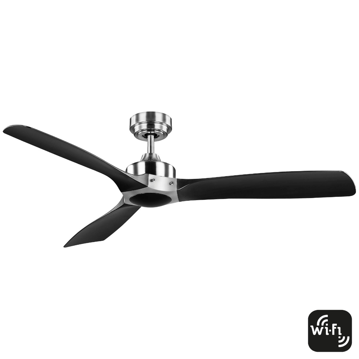 Mercator IKUU Smart DC Ceiling Fan - Chrome / Black FC620133GBC