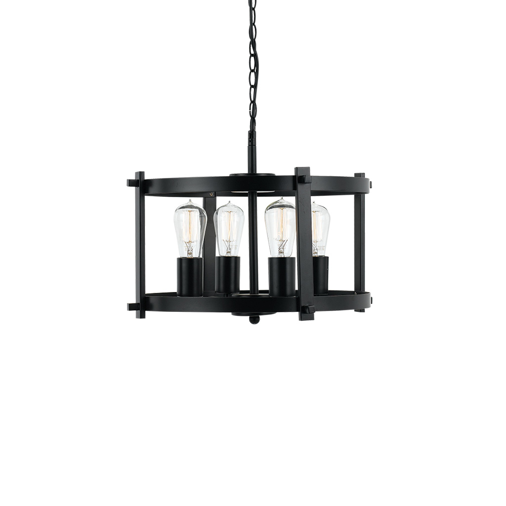 Telbix Finley Matt Black Pendant Range - Finley PE46 - BLK