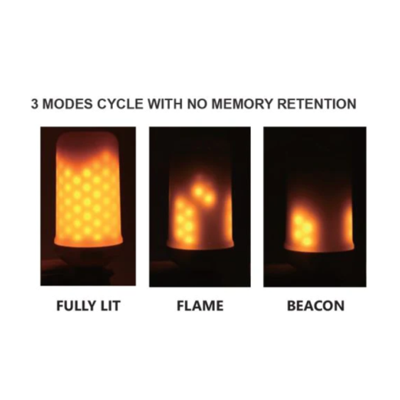 CLA Lighting Flame Effect 5W E27 Globe Chama001 3 Modes