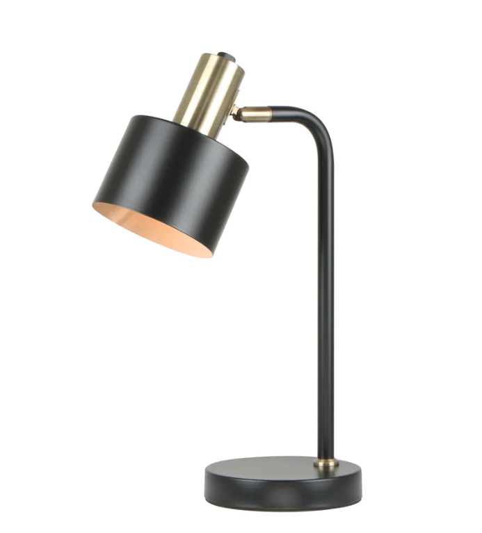 CLA Flotar Table lamp  - Black with Antique Brass highlights