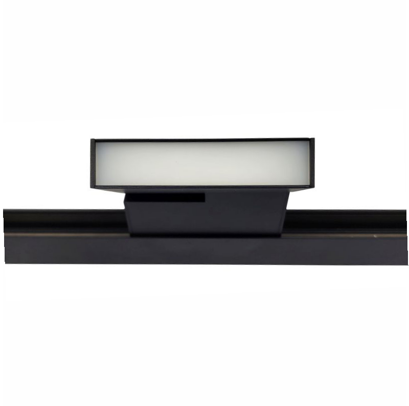 Magnetic Track Fold 10 - 8watt Adjustable wall washer - Black in track