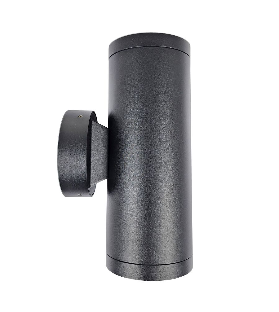 Ailia Imports Force 2 x 12watt LED Up / Down Pillar Lights - Black side