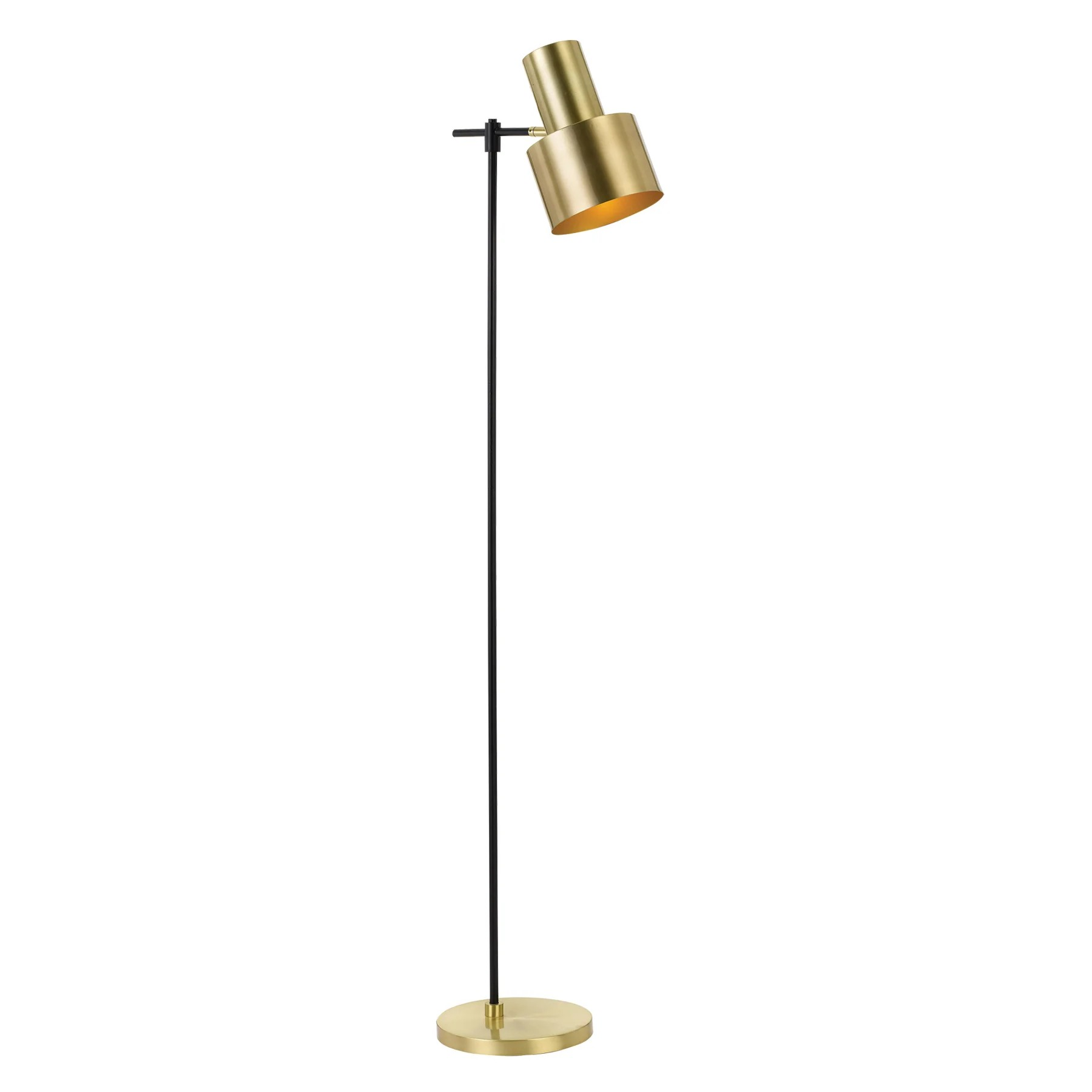 Telbix Lighting Croset Black and Gold Floor Lamp