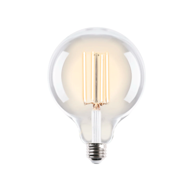 Mercator Lighting G125 Sphere 7.5W E27 2700K Clear Dimmable LED Globe