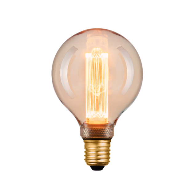 Mercator Lighting G95 Sphere 4W E27 1800K Vintage LED Amber Globe