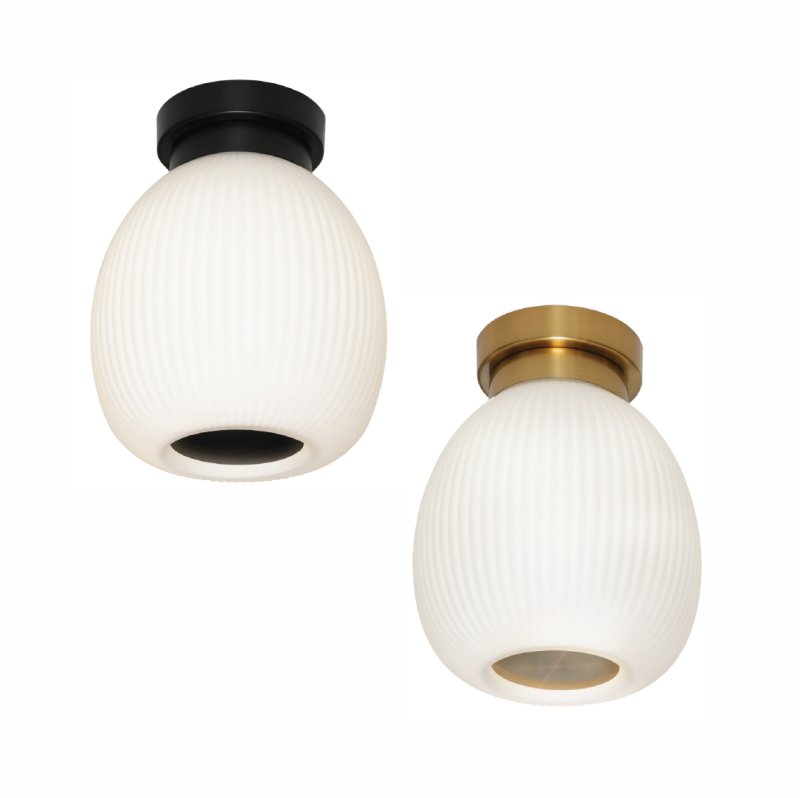 Cougar Lighting Garman DIY Opal with Matte Black or Brass Hardware DIY