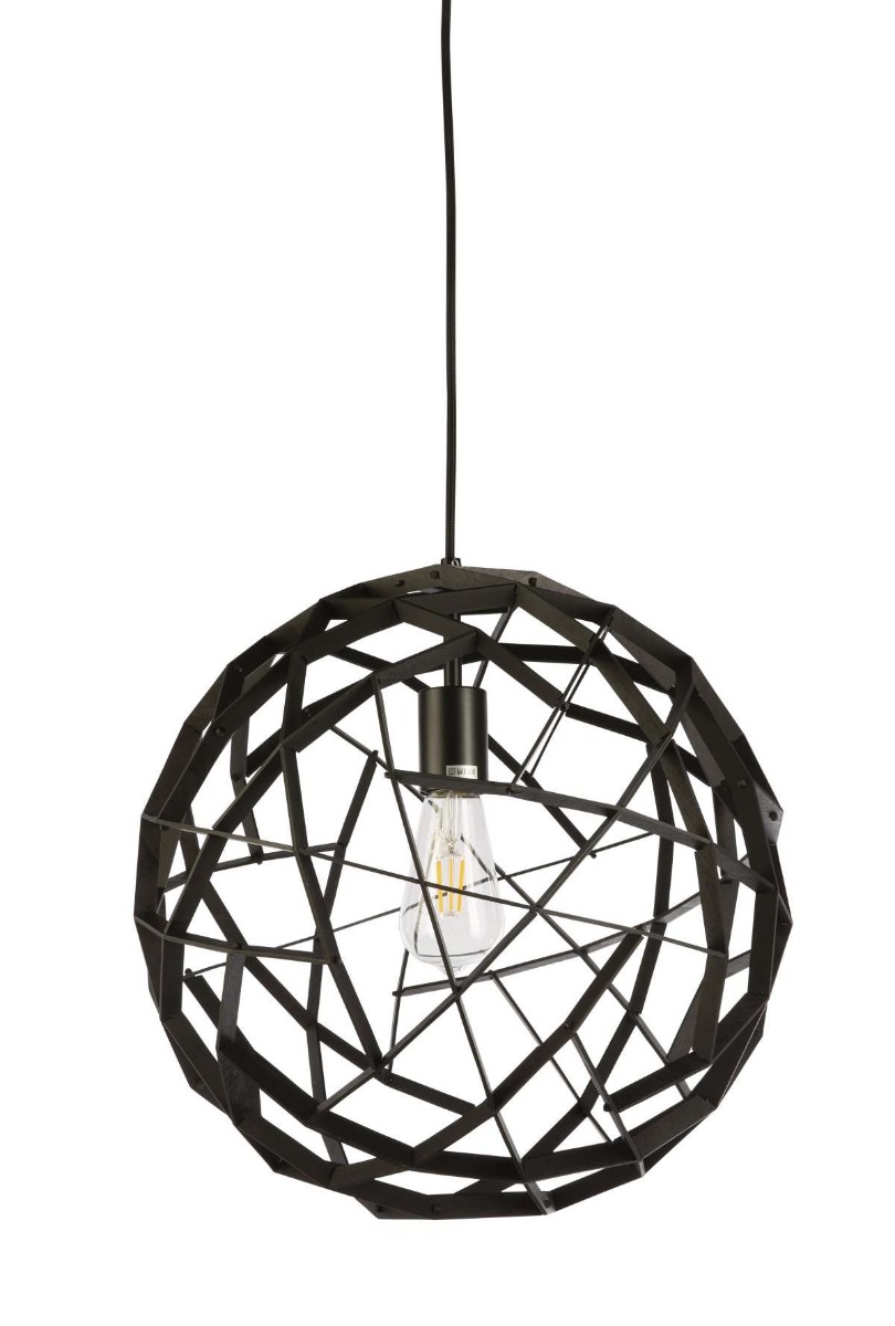 Geogro  Black Timber Pendant