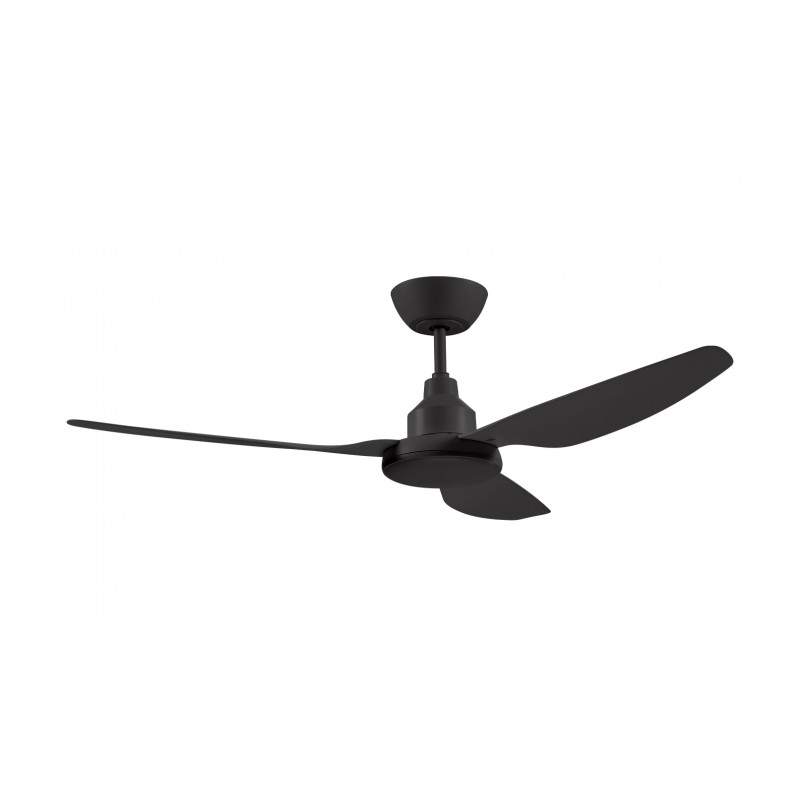 Ventair Glacier Ceiling Fan Black No Light