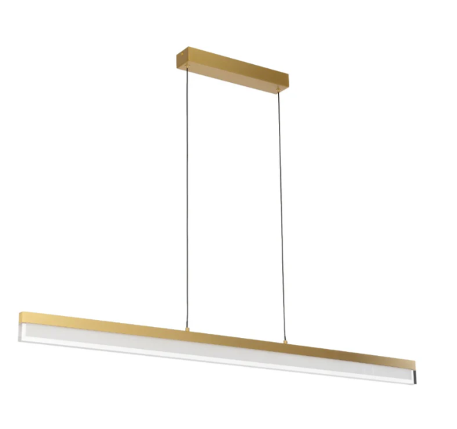 Telbix Lighting Salas Brushed Brass Linear Pendant