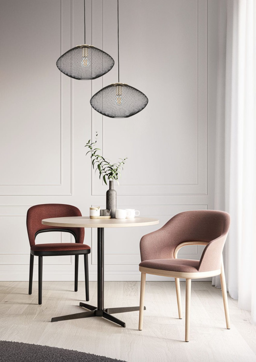 CLA Lighting Golpe Black / Brass Pendant light - lifestyle