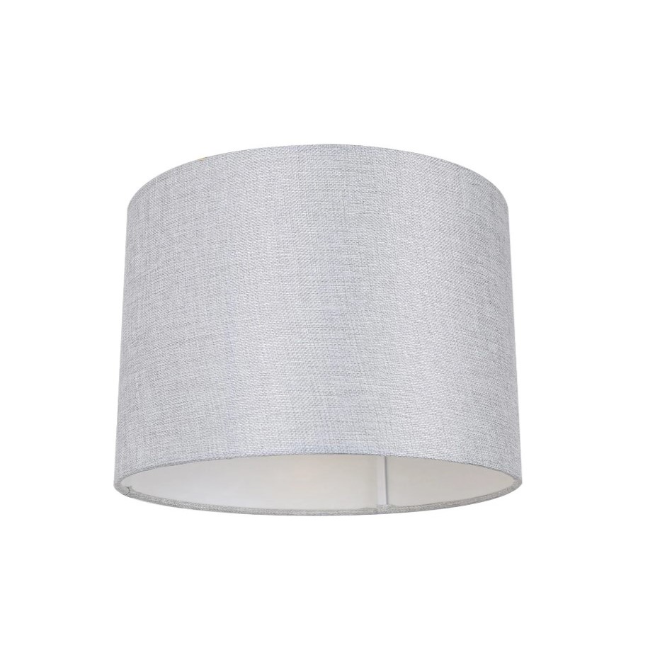 CLA Shade03 Grey DIY Batten Fix Drum Shade